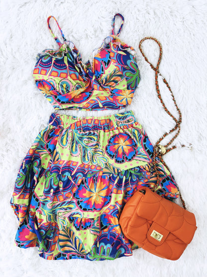 Tropicanas Skirt Set