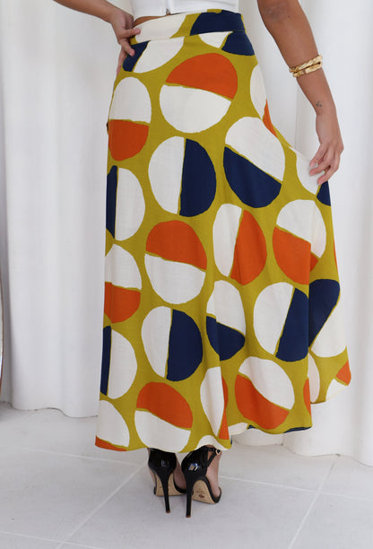 DOTS COLOR ENVELOPE SKIRT