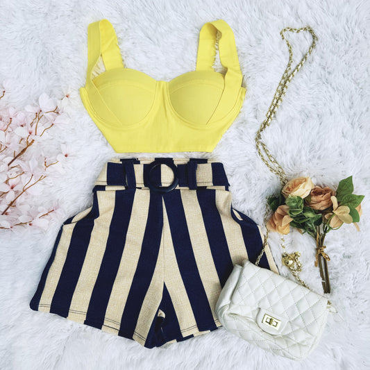 Yellow Stripped Set